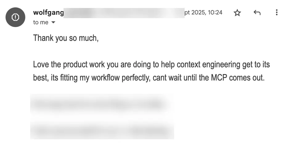Wolfgang saying CodeSpring fits his workflow perfectly
